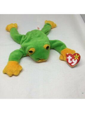 Ty Beanie Baby Smoochy Frog Plush Stuffed Animal Retired W Tag October 1 1997